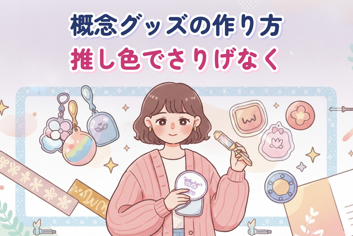 概念グッズの作り方入門|推し色・誕生花・モチーフでさりげなく推しを身につける