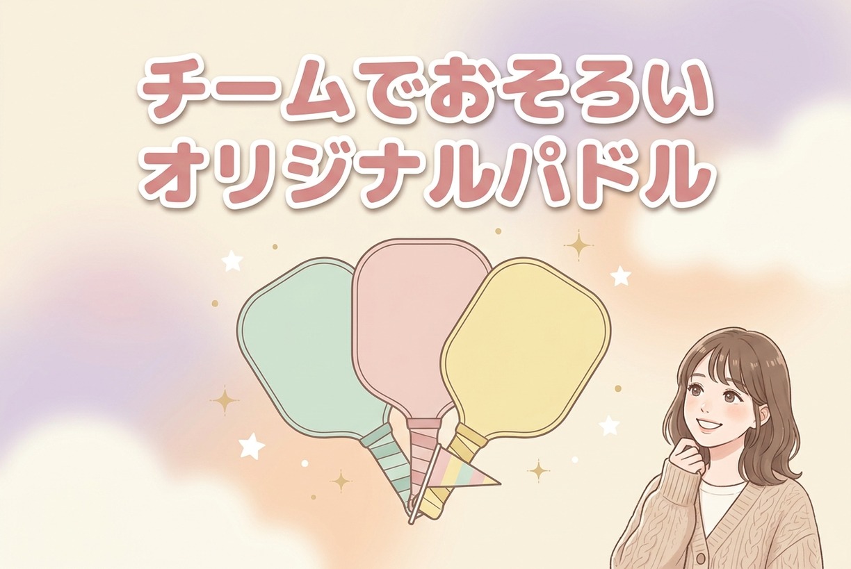 チーム・サークルでお揃いのピックルボールパドルを作る方法|チーム名入りの一本