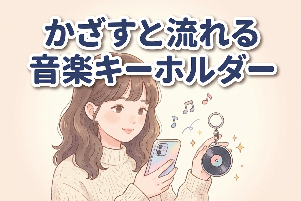 音楽が流れるキーホルダーの仕組み｜スマホをかざして推しの曲を聴くNFCグッズ解説